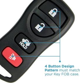 img 3 attached to 🔑 Безключевая оболочка замены Keyless2Go KBRASTU15 FCC и 4-кнопочный пэд для пультового ключа - только оболочка (2 штуки)