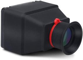 img 4 attached to 📷 Acouto Camera Viewfinder Magnifier 3.2inch LCD Viewfinder 3X Magnification Photography Hood Loupe Camera Screen Sunshade Hood Accessory for DSLR Mirrorless Cameras