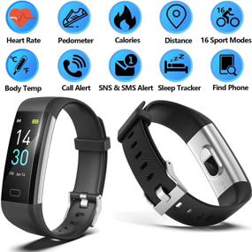 img 3 attached to 🏋️ ENGERWALL Fitness Tracker with Step Counter, Calories & Stopwatch - Activity Tracker with Heart Rate Monitor, IP68 Waterproof, Sleep Tracker, Smartwatch, Pedometer Watch for Women, Men, and Kids