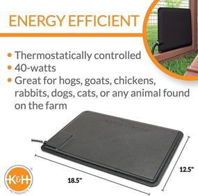 img 3 attached to 🐾 Heated Animal Mat by K&amp;H PET PRODUCTS for Optimal Thermal Comfort