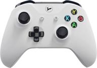 🎮 wireless controller compatible with xbox one/x/s/pc windows 10/8/7 - yccteam third gen game controllers with 2.4ghz/bluetooth, double shock feature, upgraded joystick (white) логотип