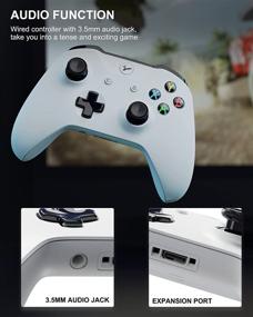 img 1 attached to 🎮 Wireless Controller Compatible with Xbox One/X/S/PC Windows 10/8/7 - YCCTEAM Third Gen Game Controllers with 2.4GHZ/Bluetooth, Double Shock Feature, Upgraded Joystick (White)