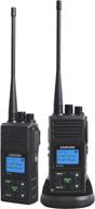 📞 long range rechargeable samcom two way radios for adults - heavy duty 2-way radio, 5 watt high power walkie talkie for warehouse, security with battery/group call function (black 2 pcs) logo