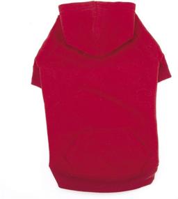 img 4 attached to 🐶 Casual Canine Small Dog Hoodie, 12" Size, Stylish Red Color