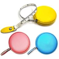 📏 retractable knitting measuring tape - 3-inch measurement logo