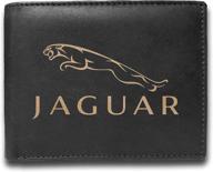 🐆 custom engraved leather wallet with jaguar logo logo