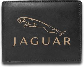 img 4 attached to 🐆 Custom Engraved Leather Wallet with Jaguar Logo