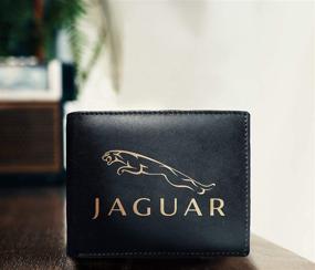 img 3 attached to 🐆 Custom Engraved Leather Wallet with Jaguar Logo