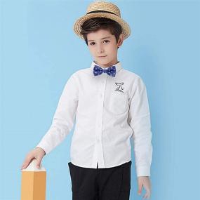 img 3 attached to 👔 AUSKY Adjustable Pre Tied Toddler Boys' Accessories: Stylish and Versatile Options for Every Occasion