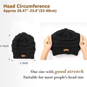 img 2 attached to Womens Winter Beanie Lining Chunky Outdoor Recreation for Climbing