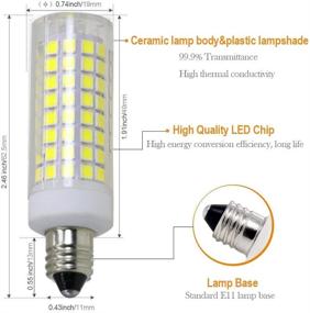 img 3 attached to 💡 Durable Dimmable Candelabra Chandeliers, AC110V/120V Equivalent