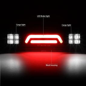 img 1 attached to DNA Motoring 3BL-DRM02-3D-LED-BK 3D LED Bar Black Clear Third Brake Light/Cargo Light Low Power Consumption Compatible With 02-08 Dodge Ram 1500 Compatible With 03-09 Dodge Ram 2500 3500