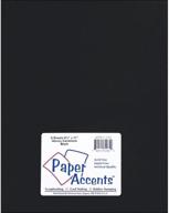 black glossy accent design paper, 8.5x11 inches logo