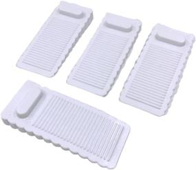 img 4 attached to Cocos Rubber Door Stopper: Premium Floor Door Stoppers for Residential and Commercial Use - 4 Pack (White)