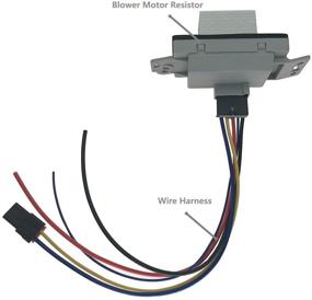 img 3 attached to 🔧 Blower Motor Resistor Kit with Wire Harness for Chevy GMC Cadillac - AC Heater Control Module 89018778, compatible with Silverado Suburban Tahoe Avalanche Sierra Yukon Escalade, Replaces 1581773 89019351