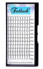 img 3 attached to 👁️ Усовершенствованный 5D 0.07 C набор предварительно собранных наращивания ресниц - 15 до 20 мм.