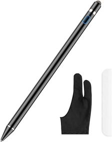 img 4 attached to 🖊️ XIRON Rechargeable Stylus Pen 1.5mm Fine Point for Touch Screens - Compatible with iPad, iPhone and Most Touch Devices - High Precision Digital Pencil with Glove (White)