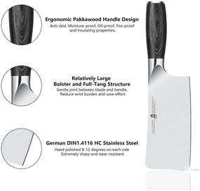 img 1 attached to TUO Chopping Ergonomic Pakkawood Box Goshawk