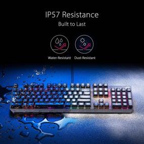 img 2 attached to 🎮 ASUS ROG Strix Scope RX Mechanical Gaming Keyboard - Red Optical Mechanical Switches, USB 2.0 Passthrough, 2X Wider Ctrl Key, Greater FPS Precision, Aura Sync, Armoury Crate RGB Lighting