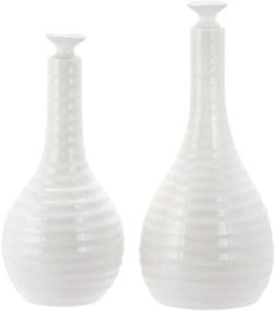 img 1 attached to 🍶 Portmeirion Sophie Conran White Oil and Vinegar Set