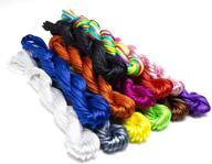 🎀 bastex 2mm nylon satin silk cords – 13 vibrant colors, 140 yards – ideal for jewelry making, beading, macrame, knotting, bracelets, dream catchers & more logo