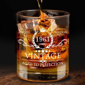 img 3 attached to 🎁 60th Birthday Gifts for Men - 60th Birthday Party Decorations, Supplies - 60th Anniversary Gift Ideas for Him, Dad, Husband, Friends - 11oz Whiskey Glass