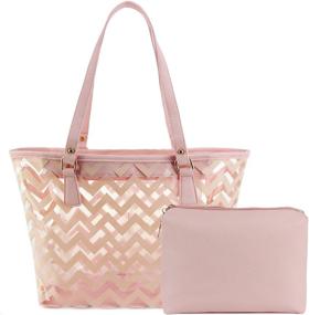 img 4 attached to Chevron Prints Shoulder Handbag Interior Women's Handbags & Wallets