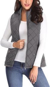 img 3 attached to MISS MOLY Womens Quilted Lightweight Women's Clothing for Coats, Jackets & Vests