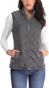 img 2 attached to MISS MOLY Womens Quilted Lightweight Women's Clothing for Coats, Jackets & Vests