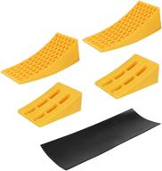 🚐 dumble rv leveling blocks and chock blocks kit - 2 camper leveling blocks with anti-slip mats and storage bag logo