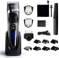🧔 hatteker men's cordless beard trimmer hair clipper, grooming kit with mustache trimmer and precision trimmer for hair cutting, 3 in 1 waterproof hair trimmer set logo