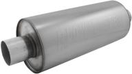 flowmaster 12414310 dbx muffler: enhanced performance for 2.25 in/2.25 out exhaust system - 14 in. 304s construction logo