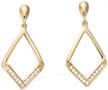 agvana yellow diamond earrings zirconia logo