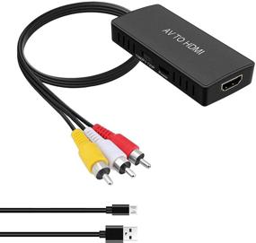 img 4 attached to 📺 Enhance Your Viewing Experience: RCA to HDMI Converter Adapter for PS2/PS3, N64, VHS, DVD Players & More