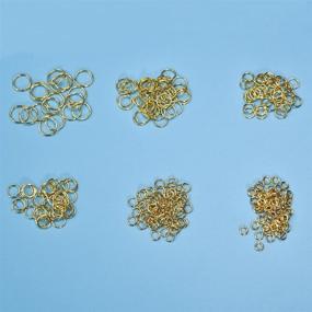 img 3 attached to Gold Plated Jump Rings: Jewelry Connectors Chain Links - 4mm, 5mm, 6mm, 7mm, 8mm, 10mm - Ideal for DIY Crafts