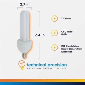 img 3 attached to 🔆 Technical Precision FB13wr/FB13w Replacement Bulb: Sunlight Mimicking Light for Zadro Mirrors - E12 Screw Base - 1 Pack