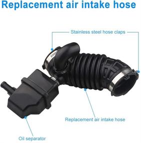 img 1 attached to 🚗 WMPHE Compatible Air Intake Hose for Nissan Sentra 2007-2012 2.0L | Direct Replacement 16576-ET00A 696-003