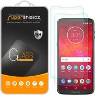 набор из 2 защитных стекол supershieldz для экрана motorola moto z3 и moto z3 play - против царапин, без пузырей логотип