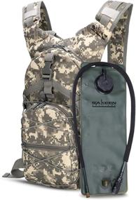 img 4 attached to 🎒 Sakeen Survival Gear Hydration Backpack with 3L Bladder, Pockets - Ideal for Festivals, Hiking, Raves