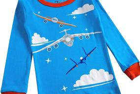 img 3 attached to 🎄 Boys' Pajamas Christmas Sleepwear Set - Clothing for Children, Sleepwear & Robes
