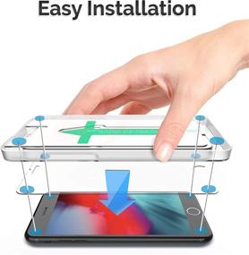 img 3 attached to Прочное защитное стекло для экрана iPhone 8 / iPhone 7 от Power Theory [2 штуки] с набором для легкой установки