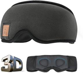 img 4 attached to Enhancing Sleep Experience: MOITA Sleep Headphones Bluetooth Sleep Mask - Black