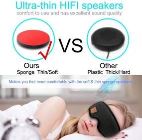 img 1 attached to Enhancing Sleep Experience: MOITA Sleep Headphones Bluetooth Sleep Mask - Black