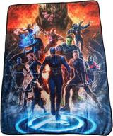 marvel lightweight fleece throw avengers logo