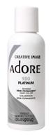 🏼 adore semi-permanent haircolor #150 platinum 4 ounce (118ml) (3 pack) - intense color and value in bulk logo