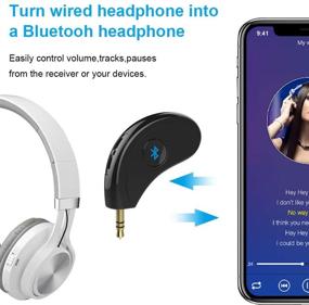 img 1 attached to 🔊 Portable Bluetooth Receiver/Hands-Free Car Kit by Esuper - Stream Wireless Music to Home, Car Audio System, Headphones, and Speakers (Bluetooth 4.2, A2DP, 40ft Bluetooth Range)