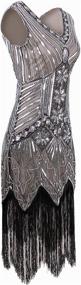 img 2 attached to 👗 Vijiv Nouveau Embellished Fringed Cocktail Dresses for Women - Shop Women's Clothing