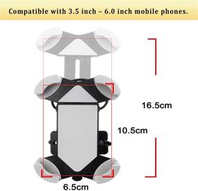 img 2 attached to 🚲 Quntis Bike Phone Mount: 360° Rotation Adjustable Motorcycle Holder for iPhone 13/12 Pro/Galaxy & More