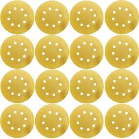 img 4 attached to 🪚 M-jump 100 Pcs 5-Inch 8-Hole 220 Grit Dustless Hook-and-Loop Sanding Discs: Perfect for Woodworking or Automotive Projects