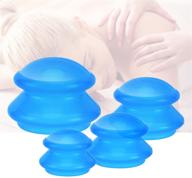 silicone cupping therapy sets - professional studio and home use cupping set for effective myofascial massage, muscle, nerve, and joint pain relief with strong suction logo